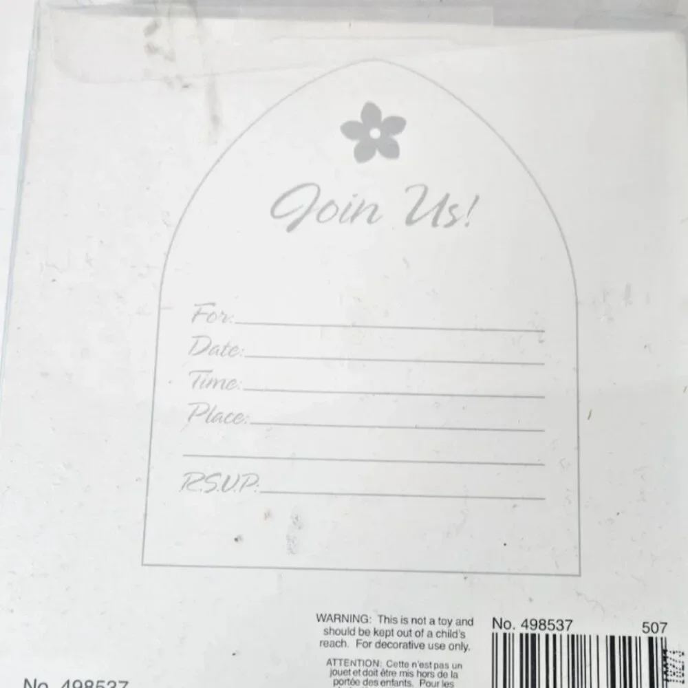 Vintage First Communion Invitations Laser Cut Blue Stained Glass Cross Sealed
